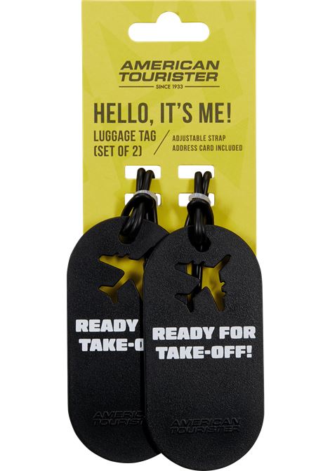 Fun Tags Porta indirizzi - Set di 2 pezzi AMERICAN TOURISTER | LUGGAGE TAG X2 FUNREADY FOR TAKE OFF